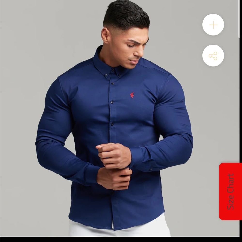 NWT. Limited Edition. Father Sons Super Slim Stretch Navy Long Sleeve Shirt